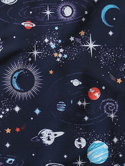 PLAME AUBEハワイアンシャツのキューバカラーと細部の処理の精巧さ、万華鏡デザインの鮮やかなディテール