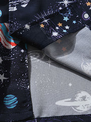 PLAME AUBEハワイアンシャツのキューバカラーと細部の処理の精巧さ、万華鏡デザインの鮮やかなディテール