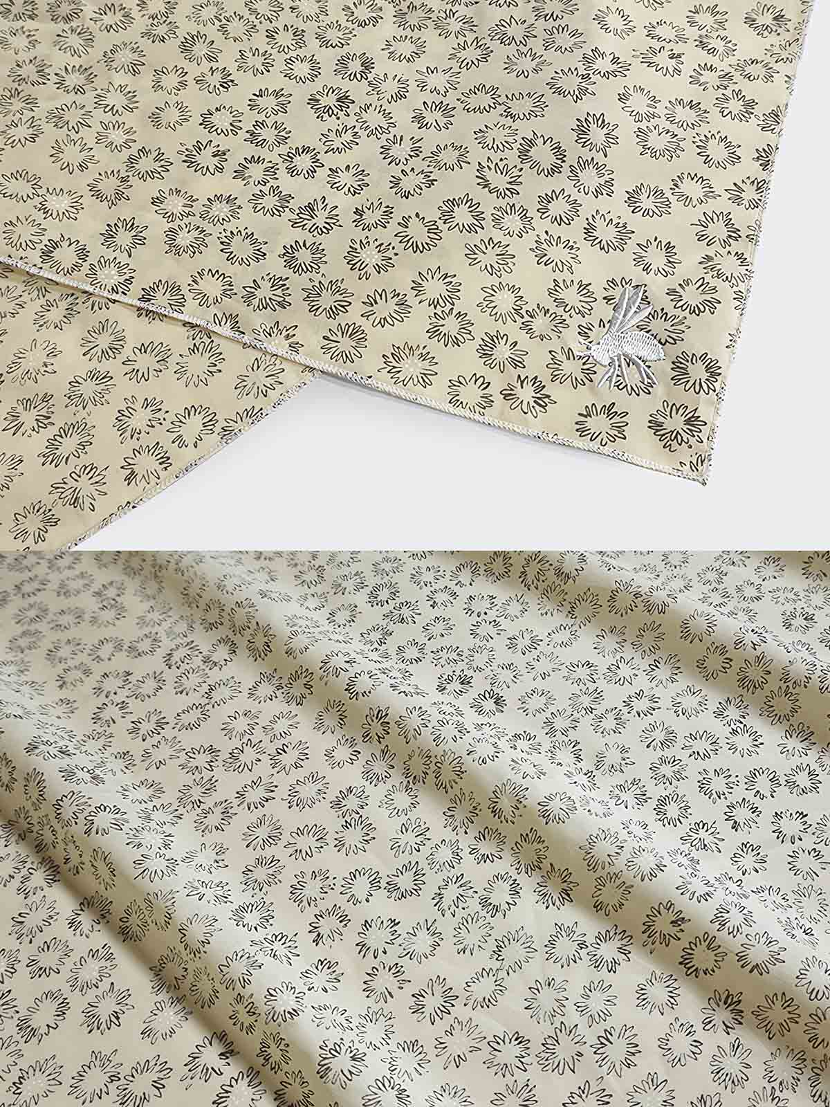 スカーフの縁のロック処理ディテール