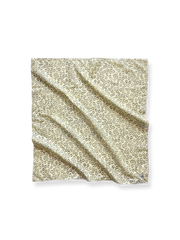 ペイズリー柄とドット柄のリネンコットン混紡スカーフ全体画像