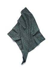 ペイズリー柄とドット柄のリネンコットン混紡スカーフ全体画像