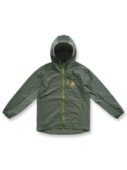 製品画像:超軽量ナイロン アウトドア ウィンドシェルの正面画像です。撥水加工が施されたデザインです。
詳細画像:超軽量ナイロン ウィンドシェルの撥水加工部分の詳細画像です。水滴を弾く様子が確認できます。