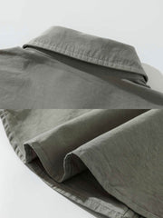 縦ストライプ 半袖シャツ