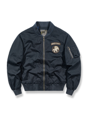 3色展開 刺繍バッジ入りフライトジャケット