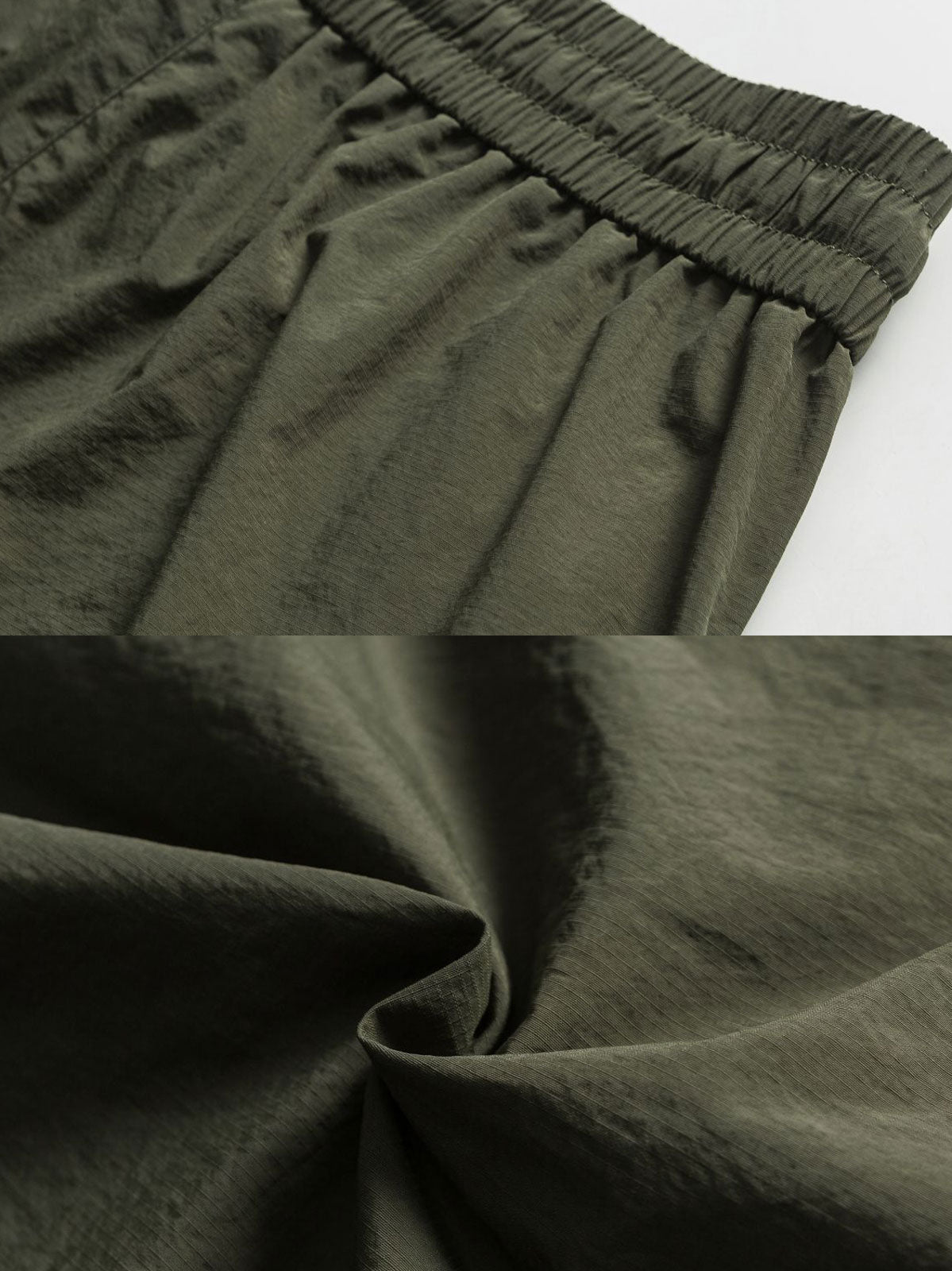 製品画像:
「多ポケット ワークスタイル ロングパンツの正面全体展示図。クラシックなワークデザインとルーズフィットシルエットが特徴で、軽量で耐久性のあるナイロン素材を採用。日常使いにもアウトドアにも最適な実用的アイテム。」
詳細画像:
「多ポケット ワークスタイル ロングパンツのディテール。複数の大容量ポケットや、ウエストと裾に搭載されたドローコードをクローズアップ。シルエット調整が可能で、機能性とデザイン性を兼ね備えたディテール写真。」