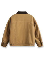 製品画像:
レトロなハンティングスタイルの中綿入りコーデュロイ襟付きジャケット。厚手の生地と暖かい中綿が寒い季節に最適。エレガントなデザインと実用的な大容量ポケット。
詳細画像:
厚手コーデュロイ襟付きハンティングジャケット。大きな前ポケットと通気性のある中綿素材、レトロで機能的なデザイン。ストレートカットとゆったりシルエットで快適な着心地。