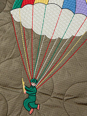 ベトナム戦争ヴィンテージキルト刺繍ジャケット