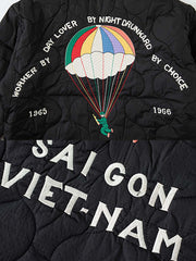 ベトナム戦争ヴィンテージキルト刺繍ジャケット