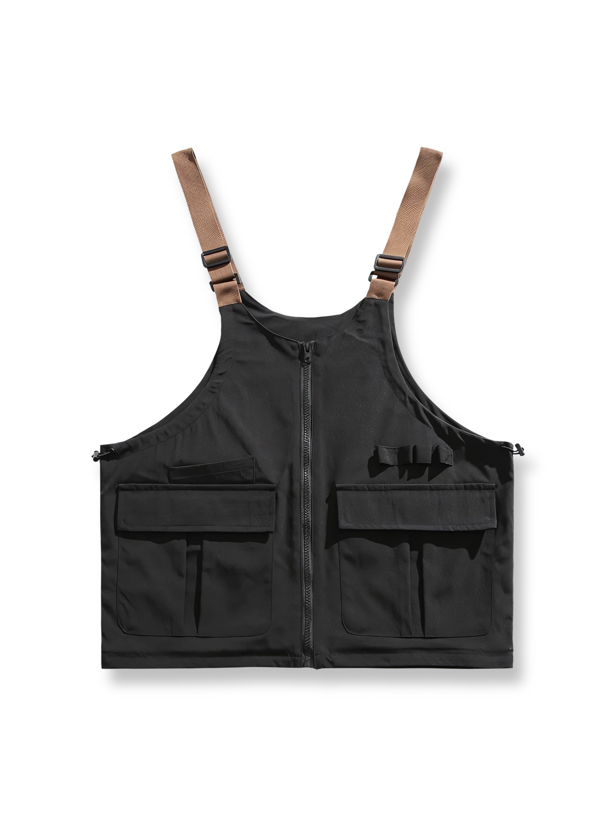 製品画像
「アウトドア ユーティリティ ワークベスト(アイボリー、ネイビー、ブラック)の正面全体図。耐久性に優れたポリエステル素材と多機能なフラップポケットを備え、アウトドアから日常まで幅広く活躍するユーティリティベスト。」
詳細画像
「アウトドア ユーティリティ ワークベストのディテール特写。両サイドの大容量フラップポケットが小物やツールを収納可能。調節可能なショルダーストラップが多様な体型にフィットし、フロントのジッパー仕様がスムーズな着脱を実現。」