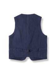 WABASHバッティック インディゴベスト