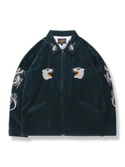 横須賀刺繍シルクベルベット白虎ジャケット