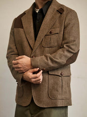 ヘリンボーン ハンティングジャケット