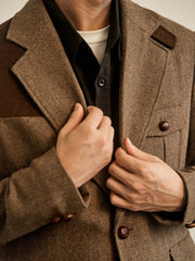 ヘリンボーン ハンティングジャケット