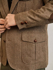 ヘリンボーン ハンティングジャケット