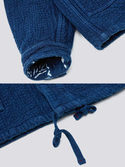 植物染め ヘビーウェイト ブルー カジュアル ジャケット