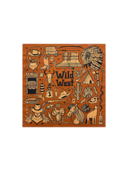 ワイルドウェスト風景柄スカーフ