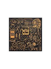 ワイルドウェスト風景柄スカーフ