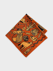 ワイルドウェスト風景柄スカーフ