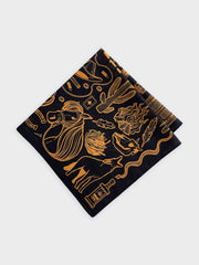 ワイルドウェスト風景柄スカーフ