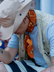 ワイルドウェスト風景柄スカーフ