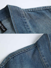 詳細画像: ワークポケットと毛羽立ちエッジのディテール