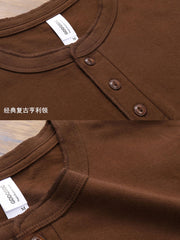 レトロヘビーウェイトヘンリーネックシャツ