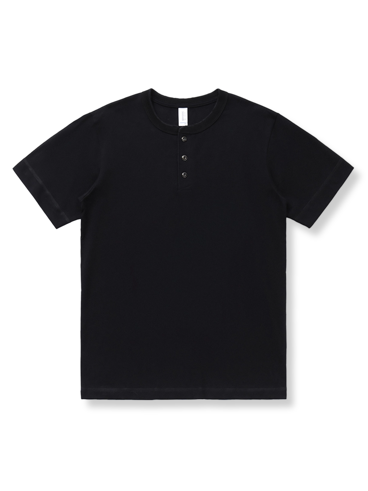 製品画像: アメリカンレトロヘビーウェイトワークウェアコットンヘンリーネックシャツ正面図