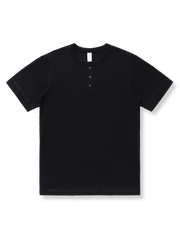 製品画像: アメリカンレトロヘビーウェイトワークウェアコットンヘンリーネックシャツ正面図