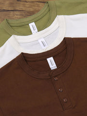 レトロヘビーウェイトヘンリーネックシャツ