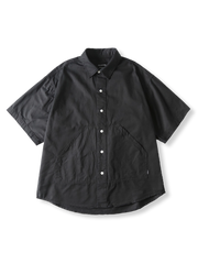 製品画像: ダイアゴナルポケット付き半袖シャツ正面図