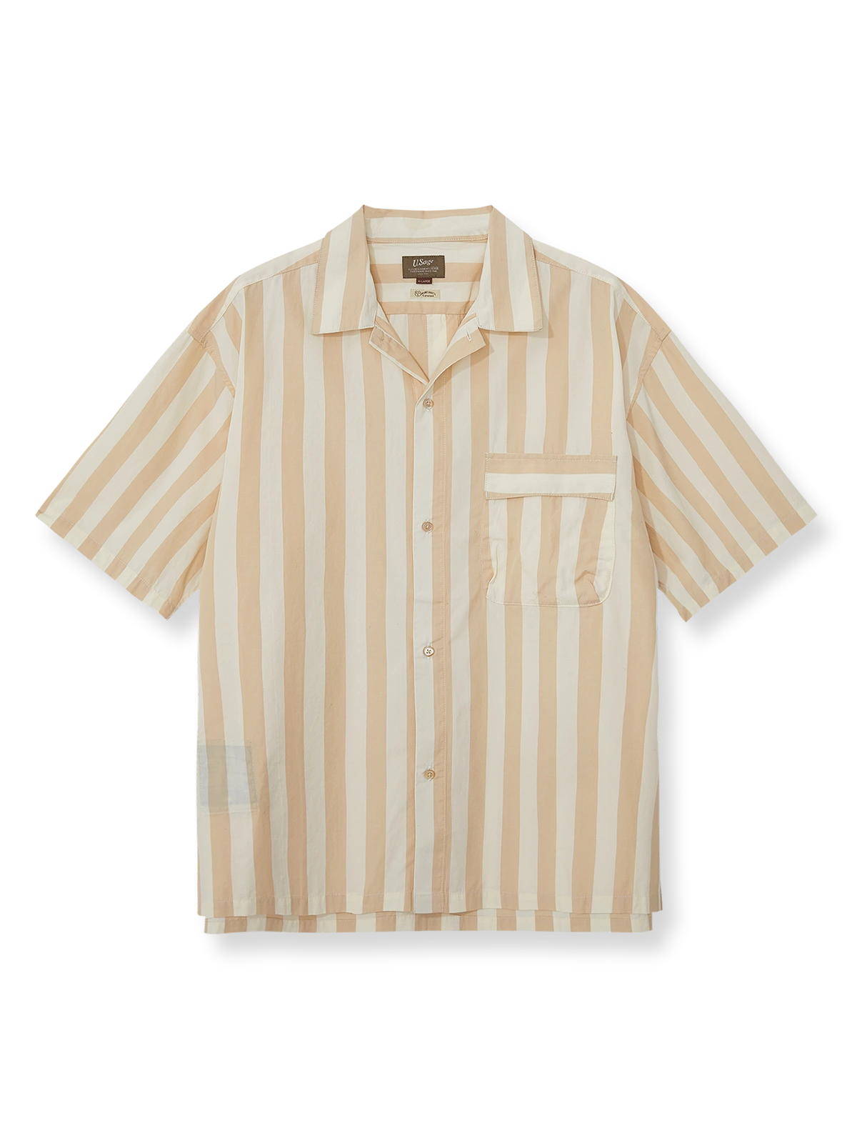 ホリデーストライプシャツの正面図