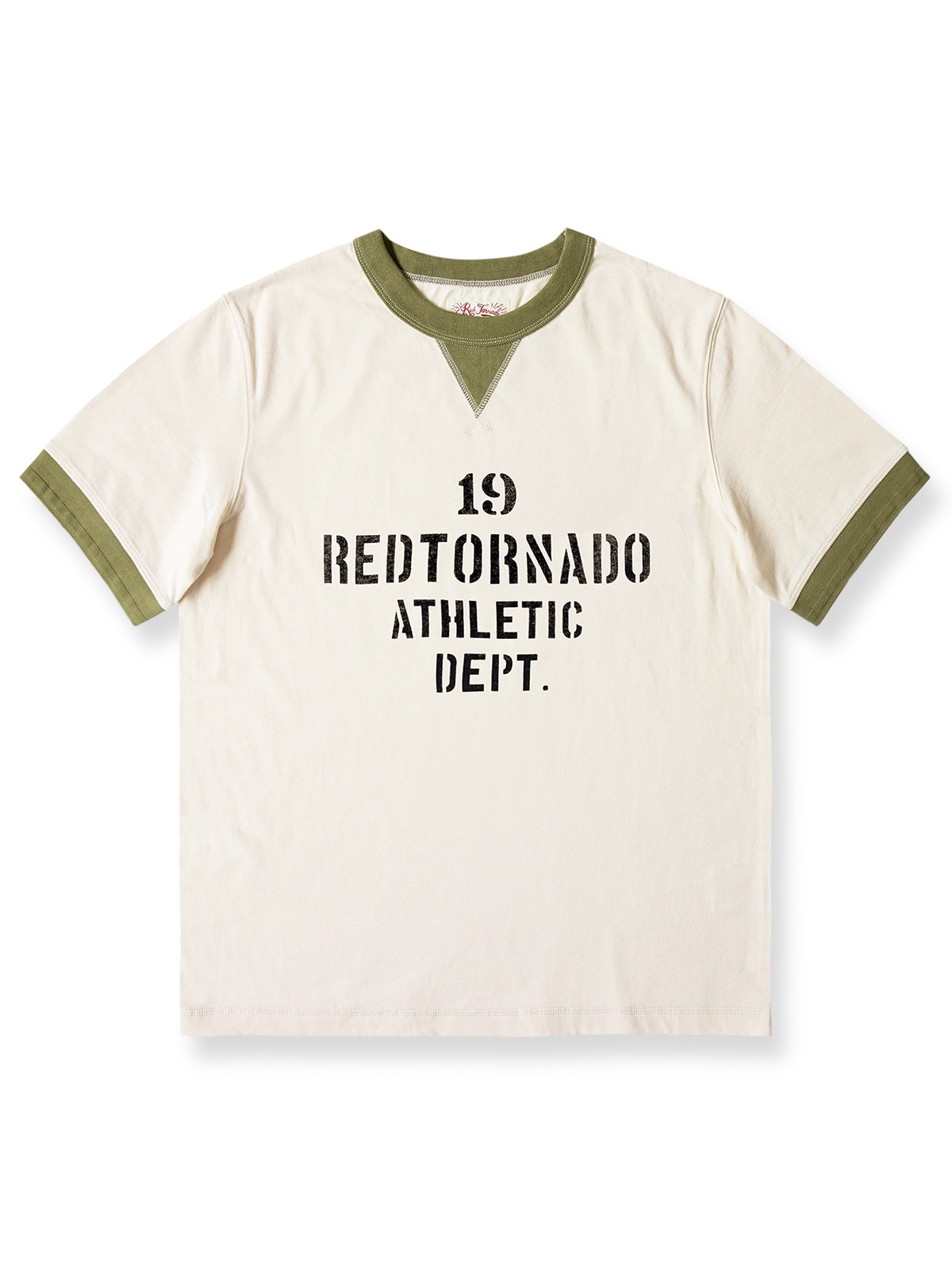 ヘビーウェイトコントラストカラープリントTシャツの正面図