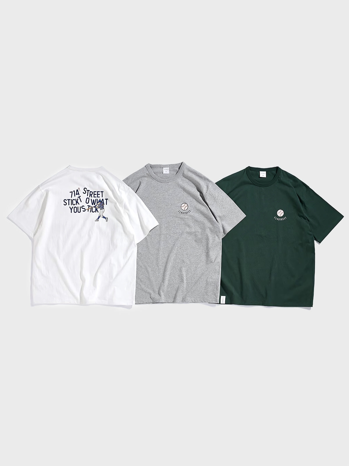 半袖野球バッティングプリントTシャツ正面図