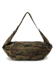 ヴィンテージカモフラージュライトタクティカルショルダーバッグの正面図