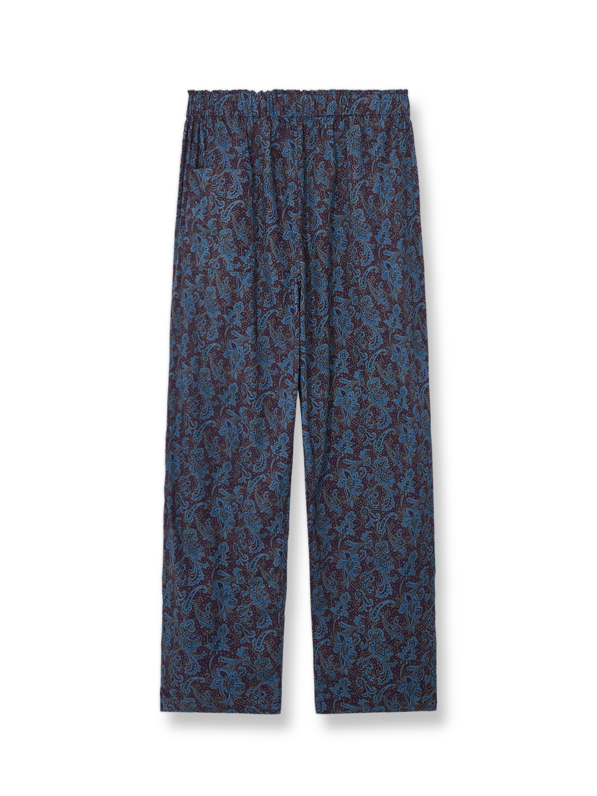 ペイズリーイージーパンツの正面図