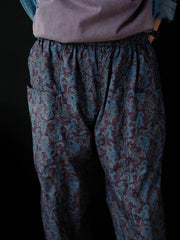 パンツのウエストとポケットのディテール