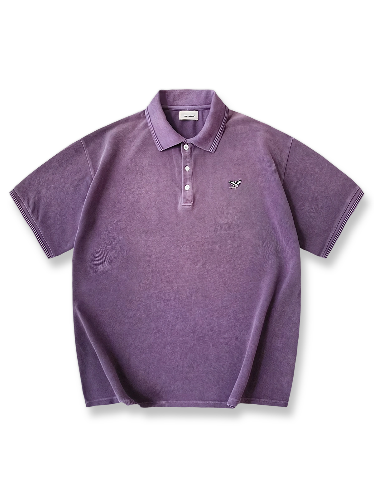 ヴィンテージウォッシュ加工ポロシャツ