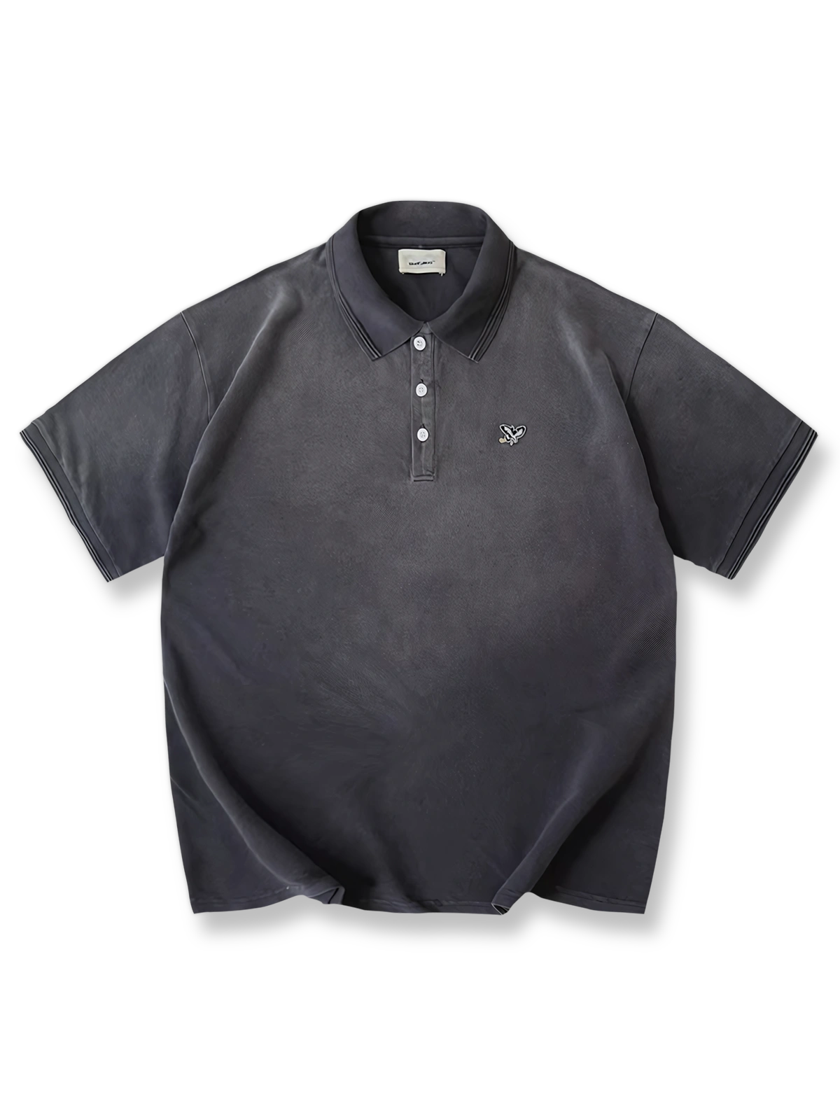 ヴィンテージウォッシュ加工ポロシャツ