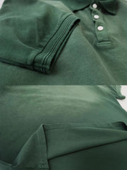 ウォッシュ加工のディテールと襟付きデザイン