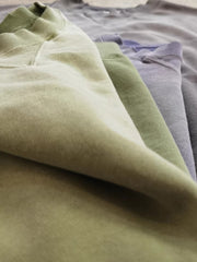 手作業によるカラーウォッシュとダメージ加工のディテール