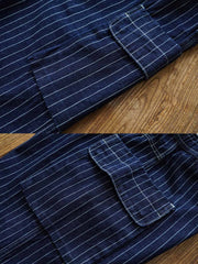 ストライプサイドポケットカーゴショーツ