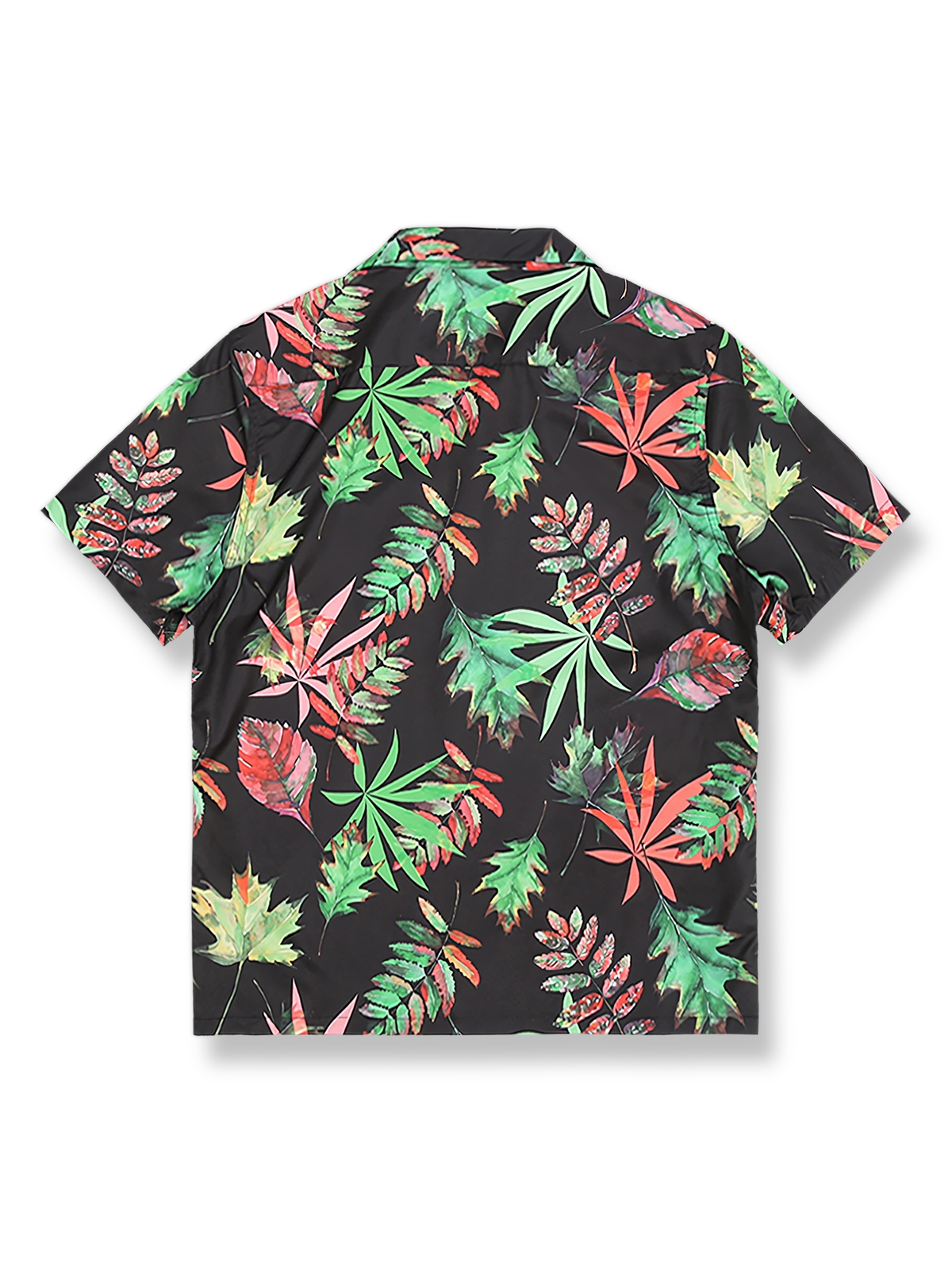 製品画像: 熱帯植物柄ハワイアンシャツの全体像