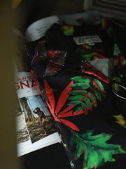 熱帯植物柄ハワイアンシャツ