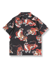 製品画像: 虎柄ハワイアンシャツ反面図