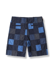 パッチワークショートパンツの正面画像