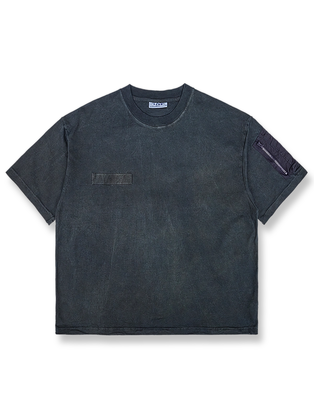 ハンドメイド植物染めフライト半袖Tシャツの正面画像