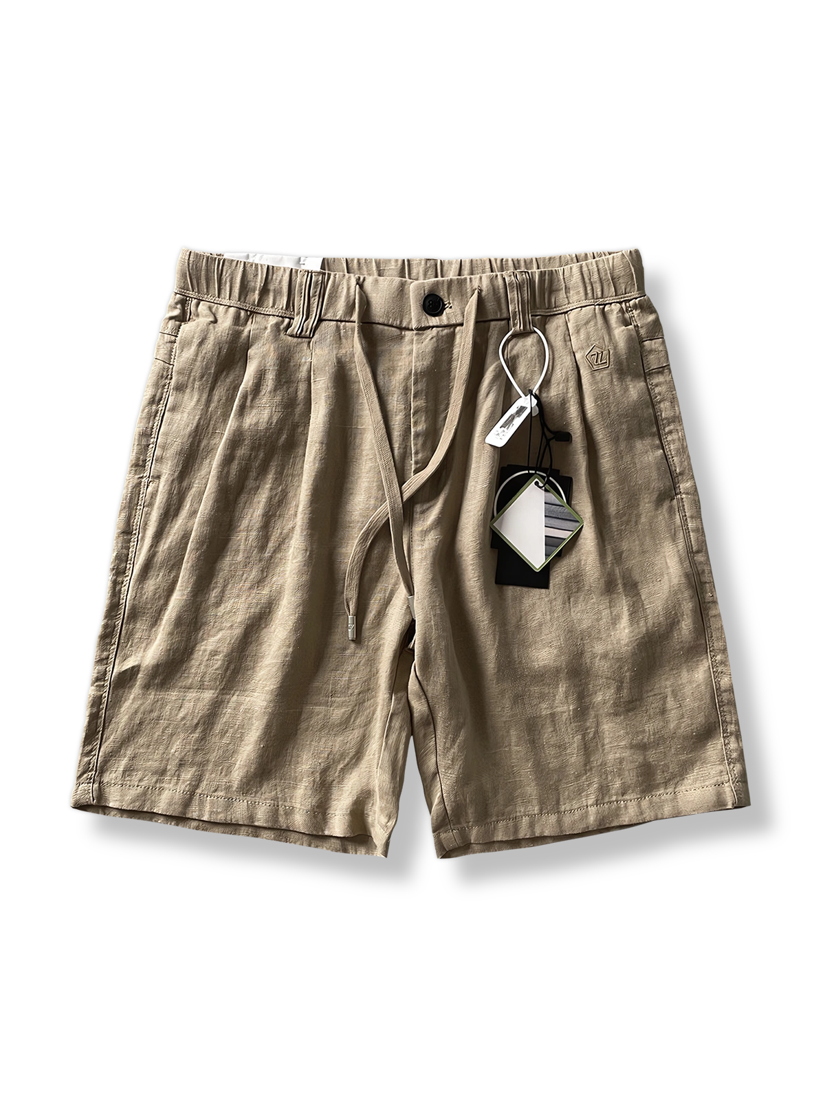 リネンショートパンツの正面展示図