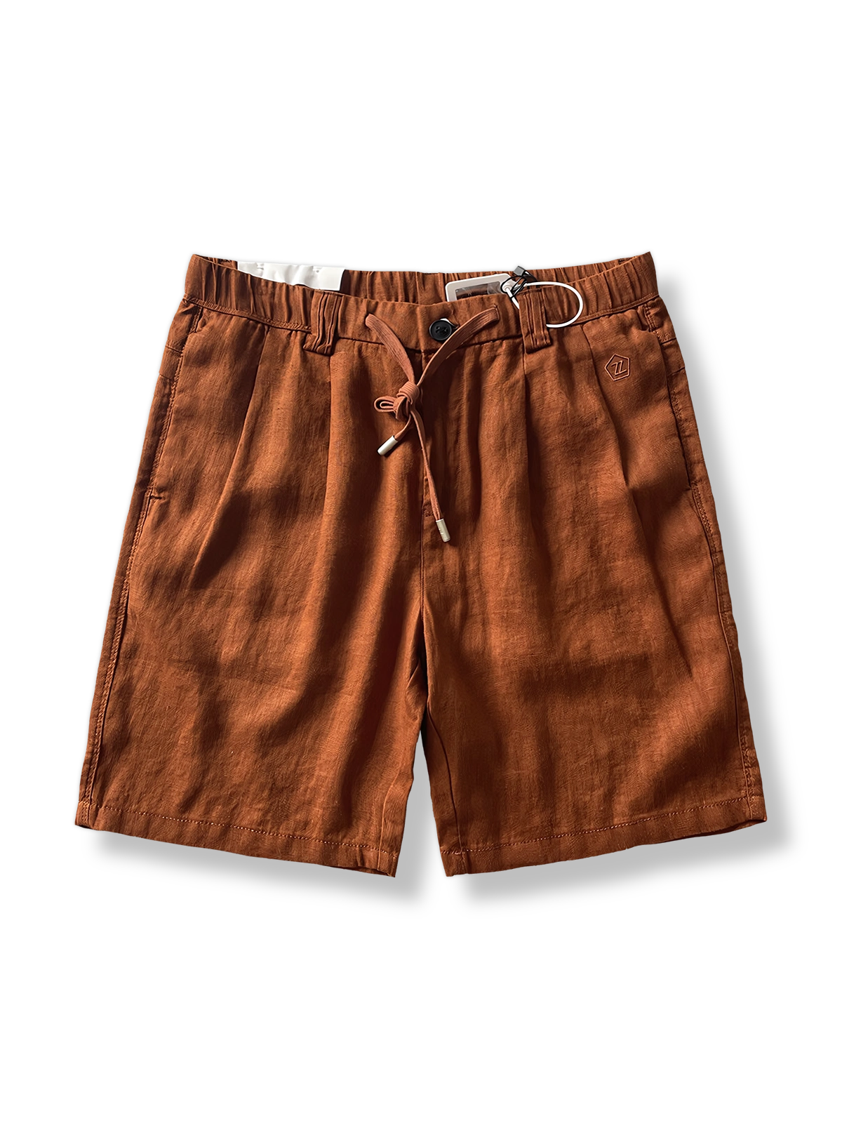 リネンショートパンツの正面展示図