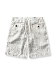 リネンショートパンツの正面展示図