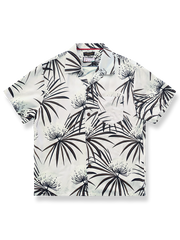 テンセル熱帯植物ハワイアンシャツ